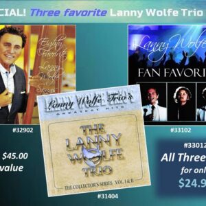 THREE FAVORITE LANNY WOLFE TRIO CD'S SPECIAL #33012